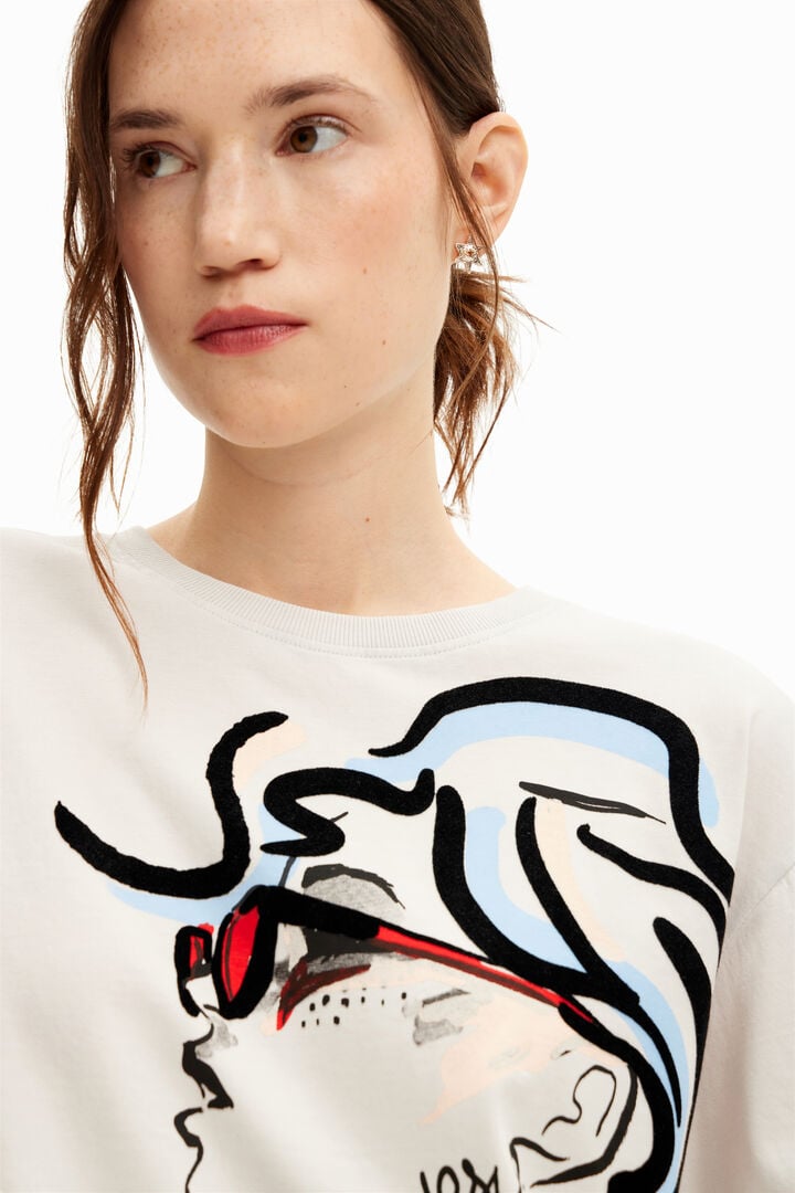 Camiseta lisa ilustración | Desigual