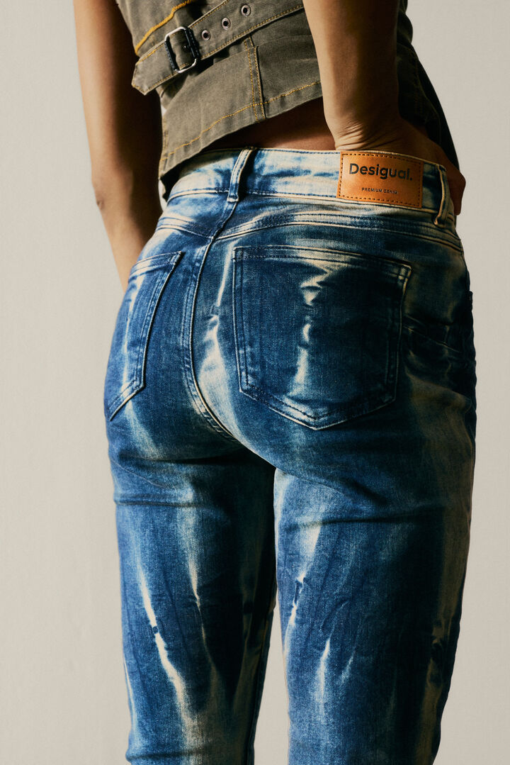 CALÇA JEANS TIE DYE