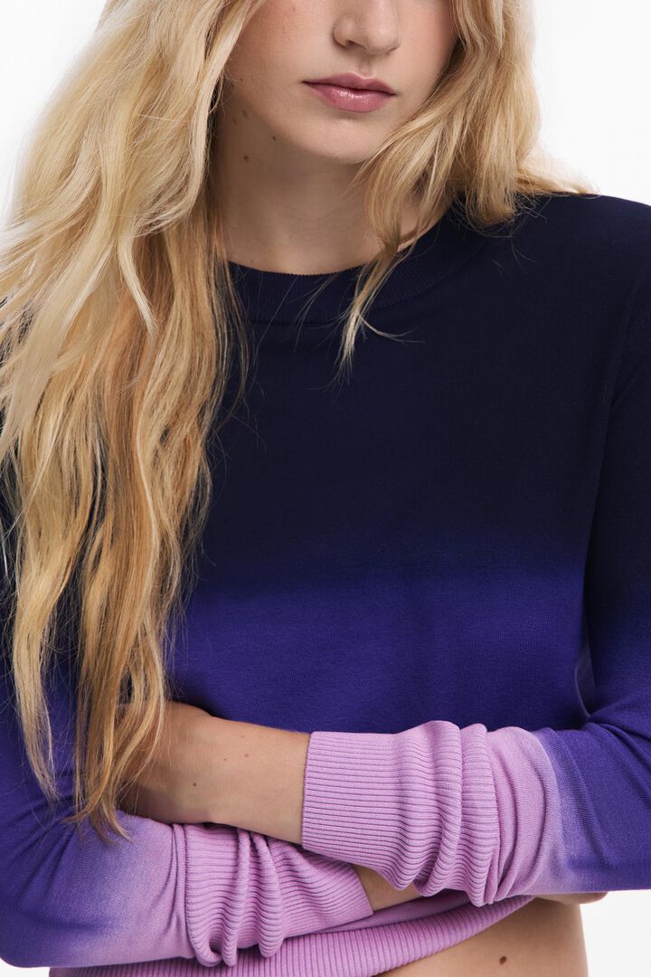 Gradient lightweight sweater