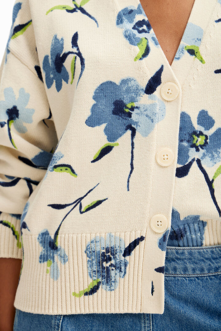 Oversize floral cardigan | Desigual