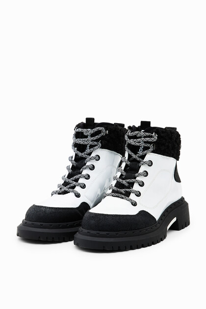 Lace-up trekking boots