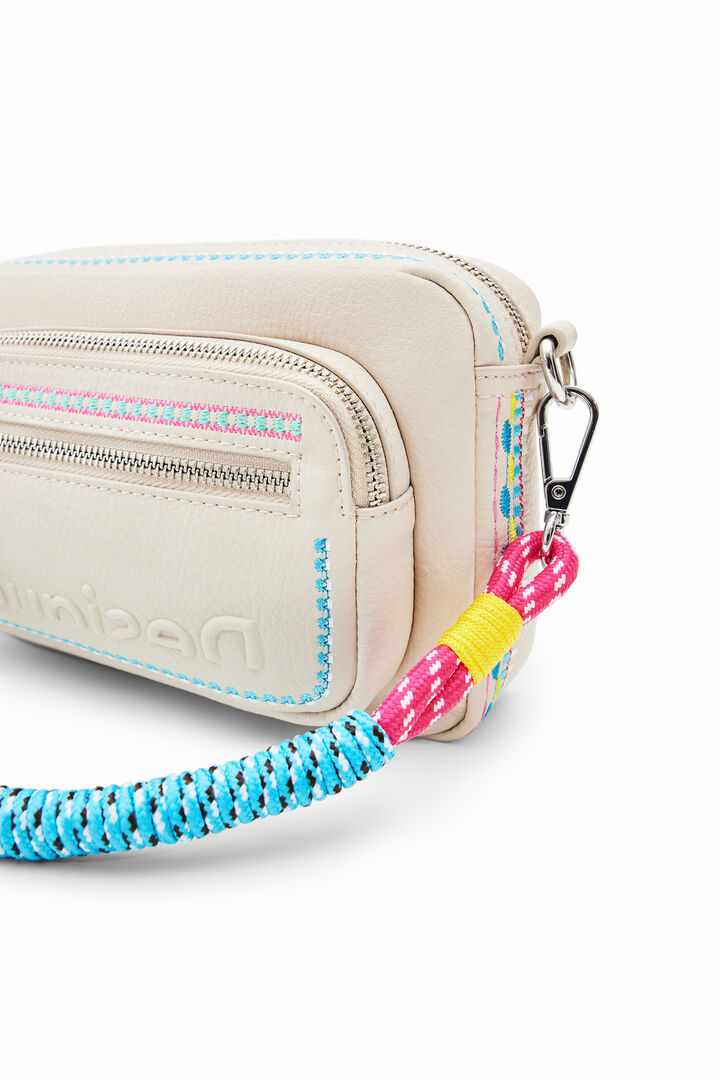 Small embroidered crossbody bag | Desigual