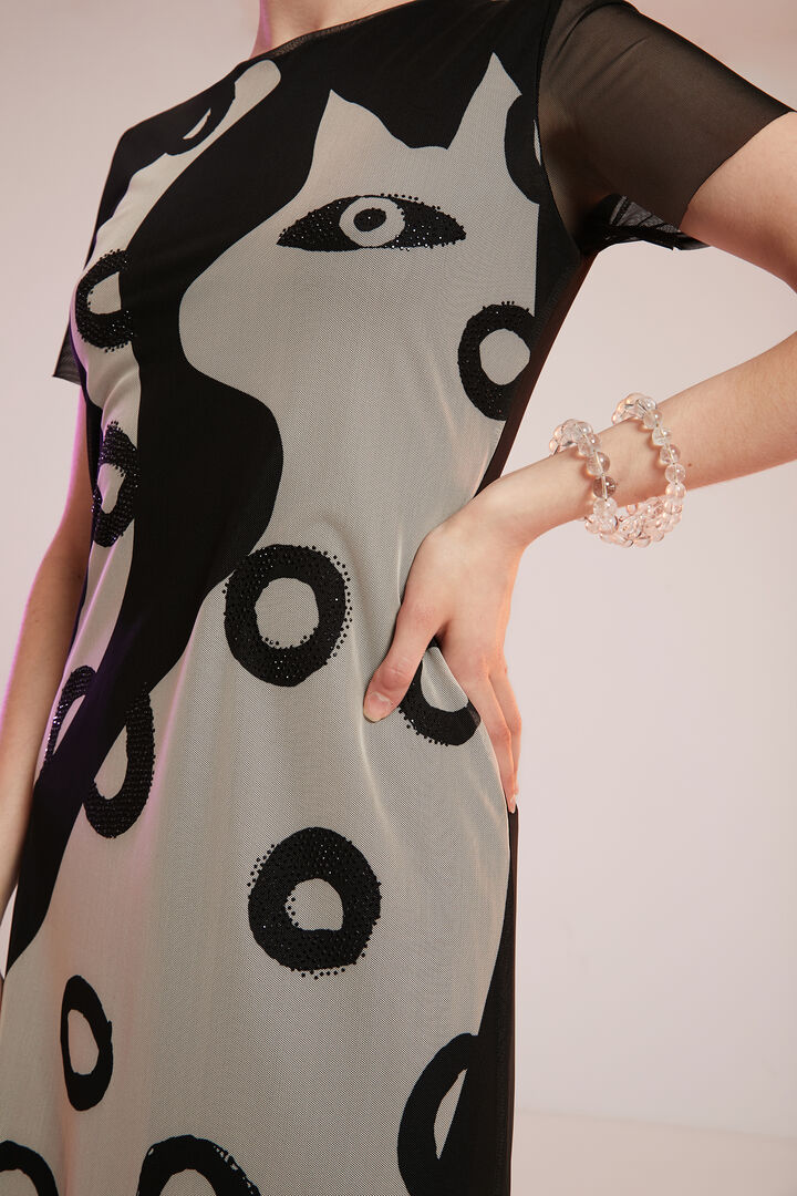 Long semitransparent dress | Desigual