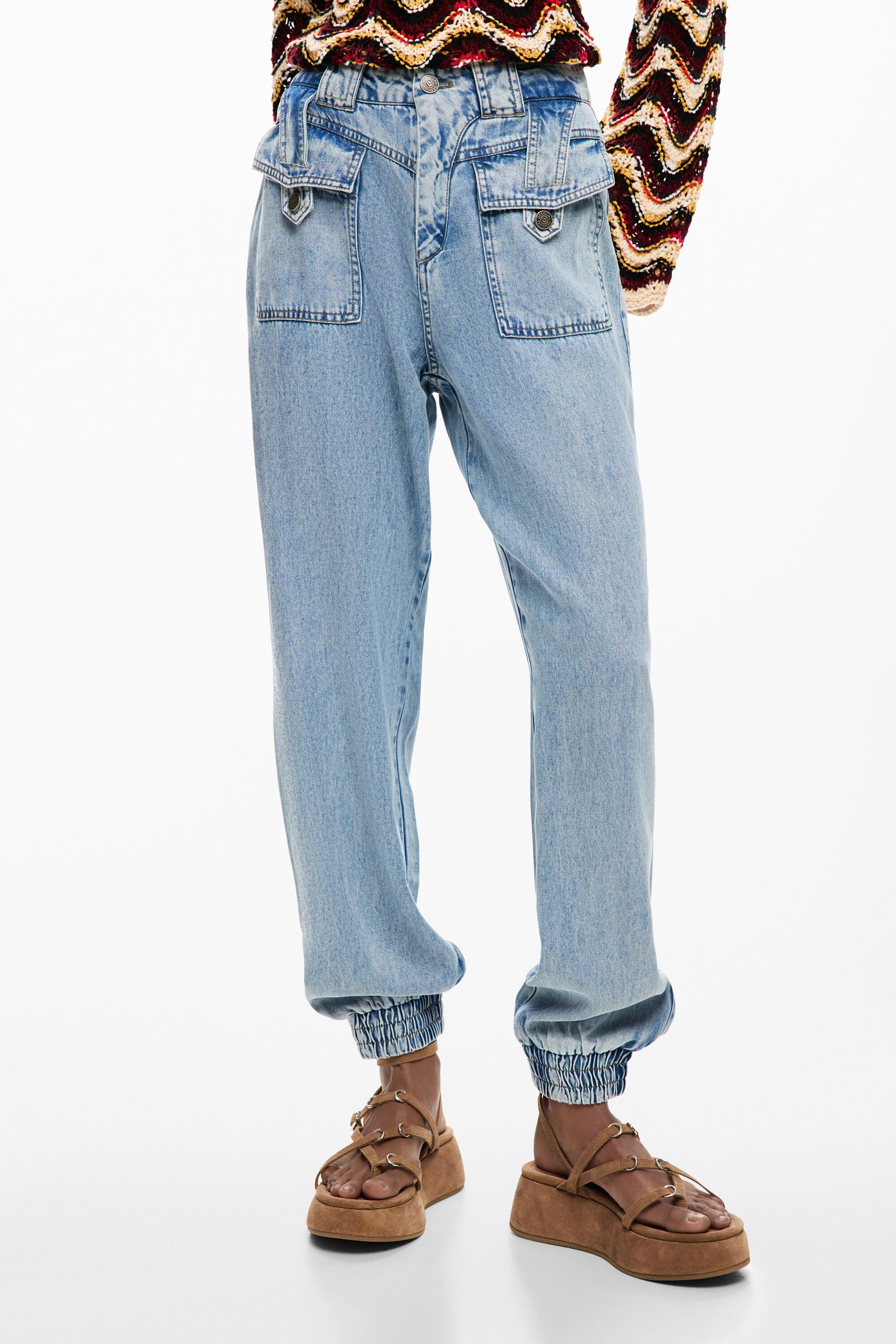 Jogger denim pants blue Women's I Desigual.com