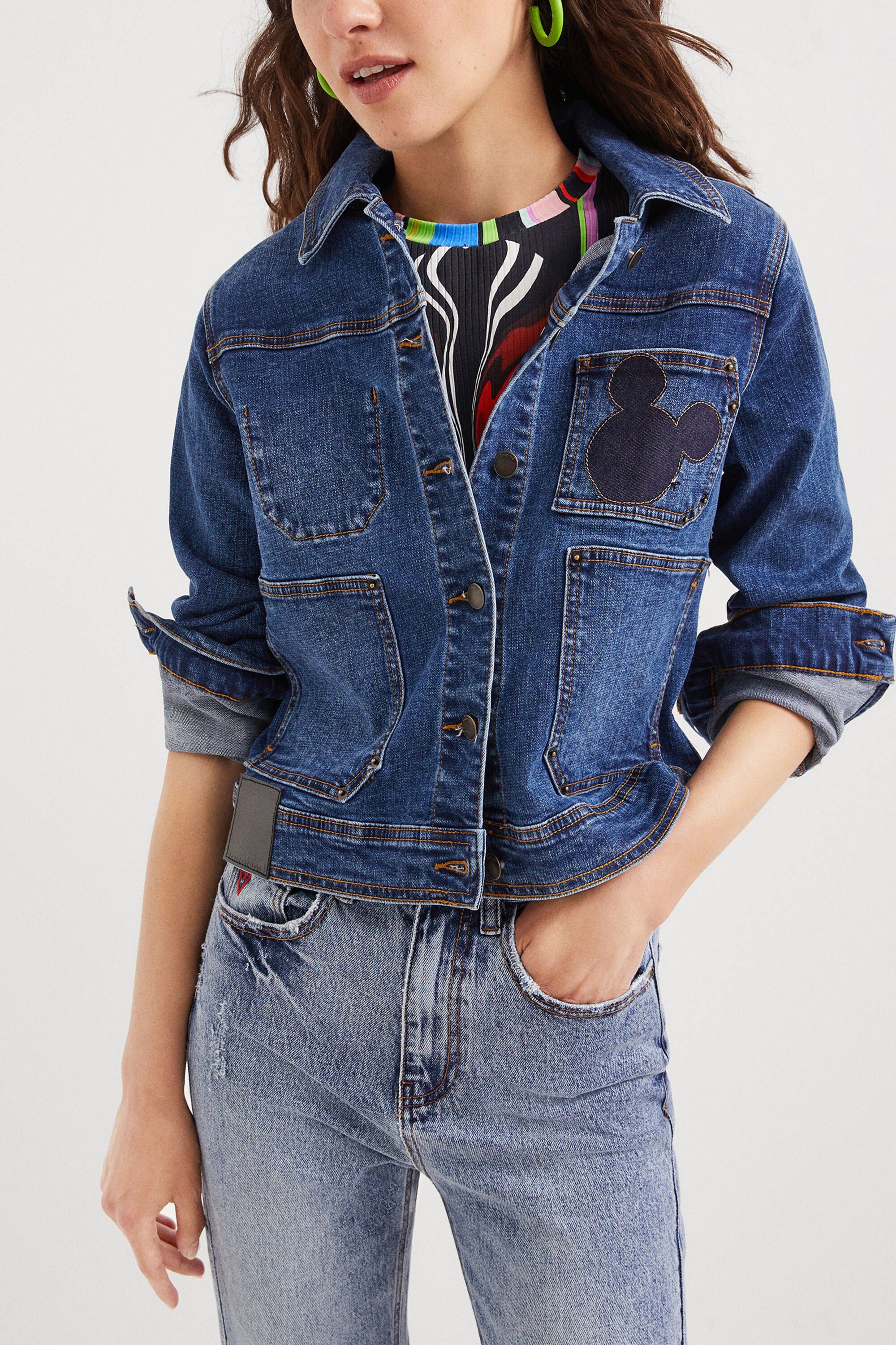 Giubbotto jeans topolino hotsell