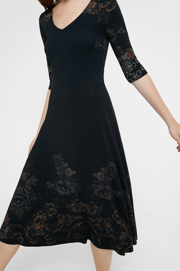 Robe mi-longue florale | Desigual