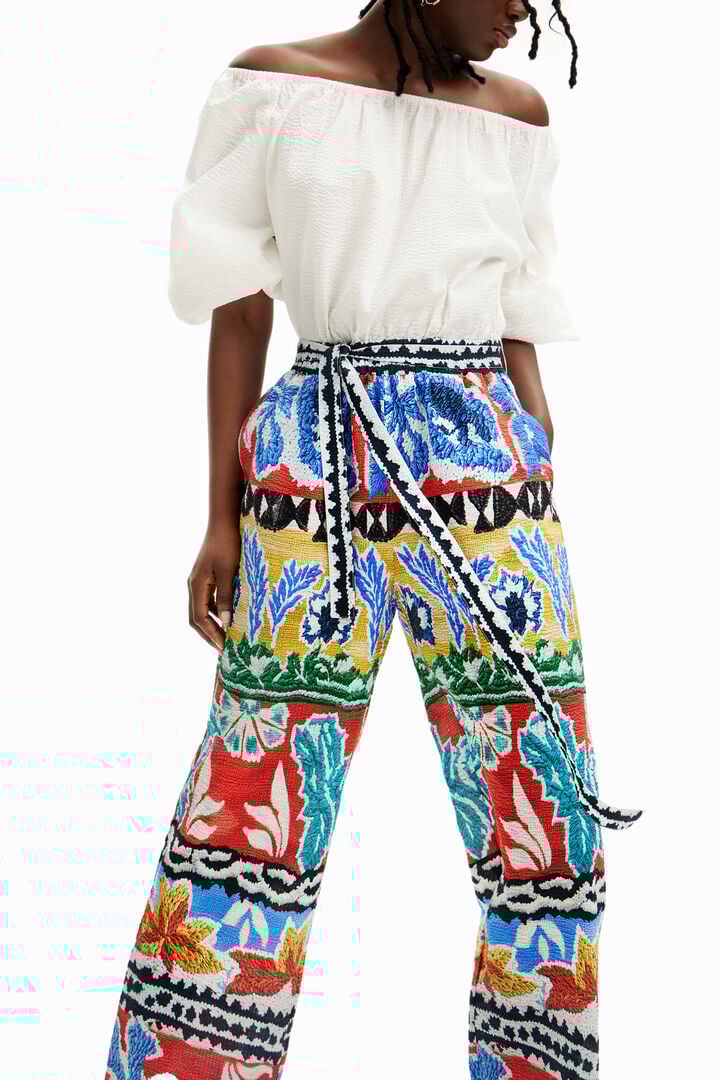 Stella Jean ethnic long jumpsuit | Desigual