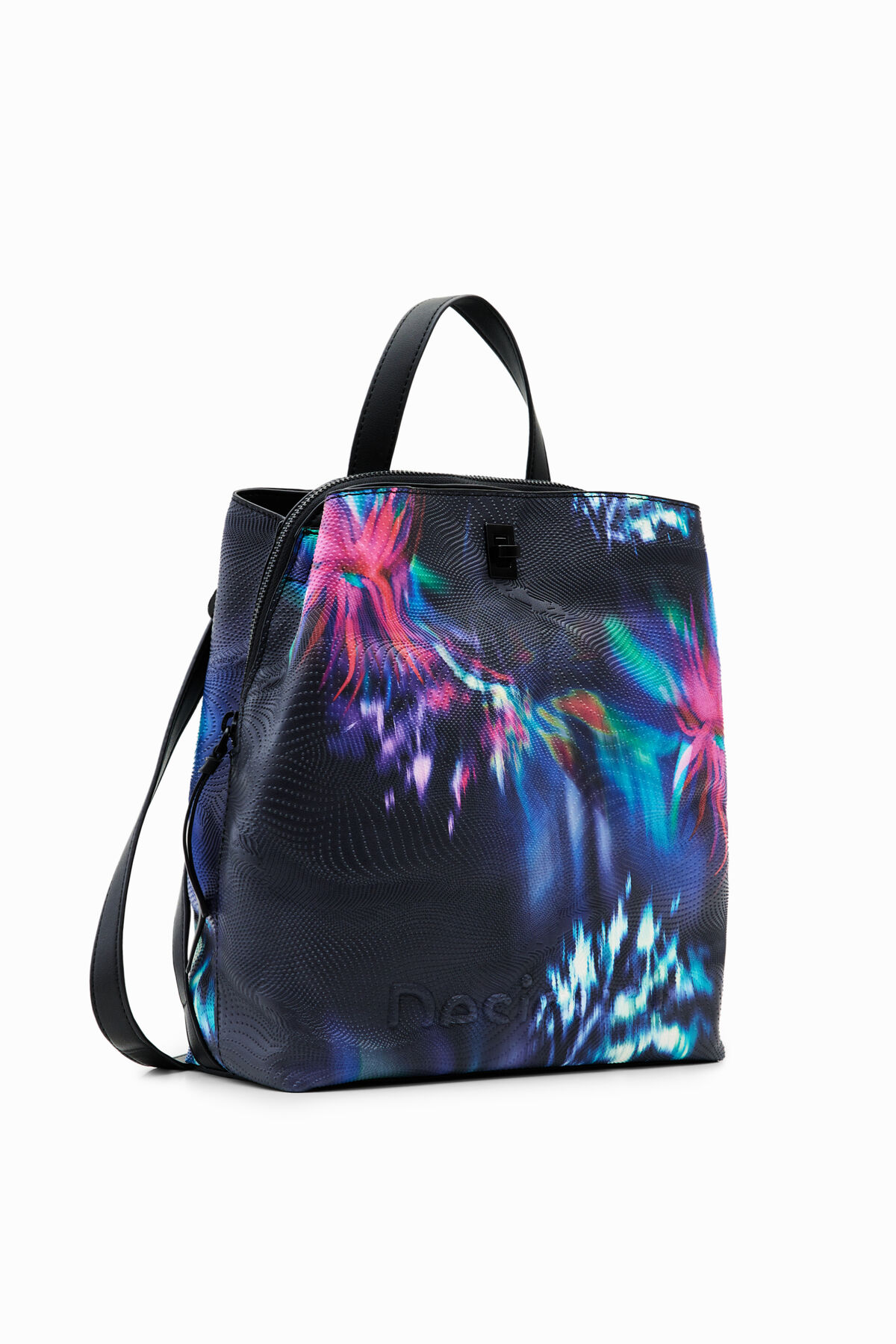 Desigual Out of Focus Small  Backpack Desigual BACKPACK FIBONACCI HAMPTON MINI Black - Fast  main image 4
