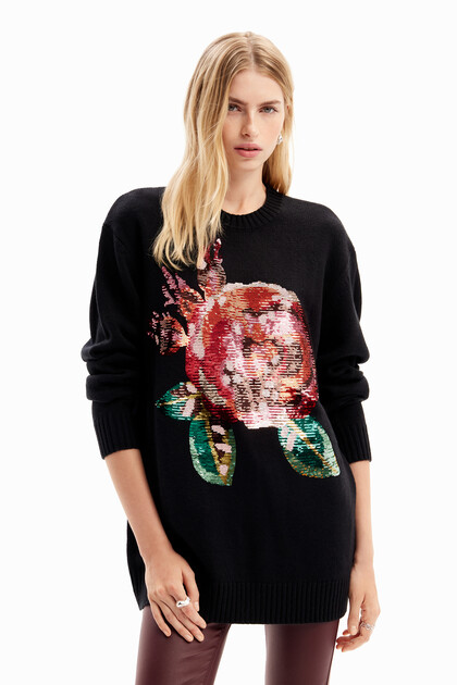 M. Christian Lacroix oversize flitteres pulóver