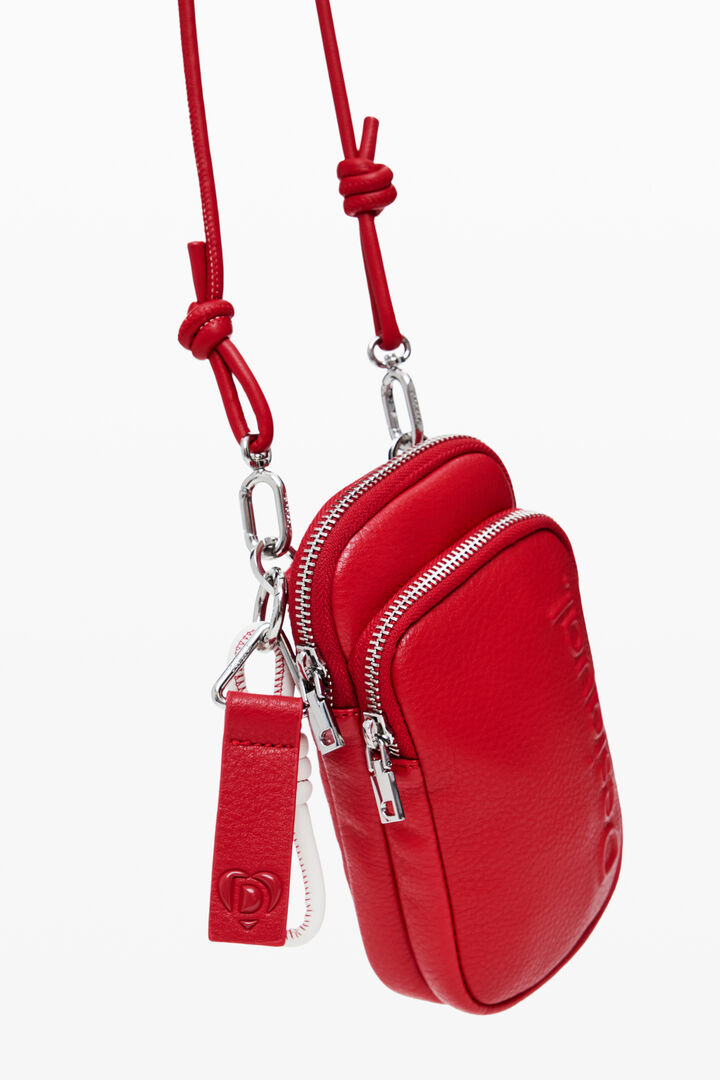 Phone holder-wallet with leather effect | Desigual