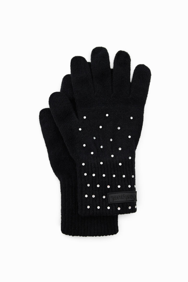 Rhinestone gloves and scarf gift box | Desigual