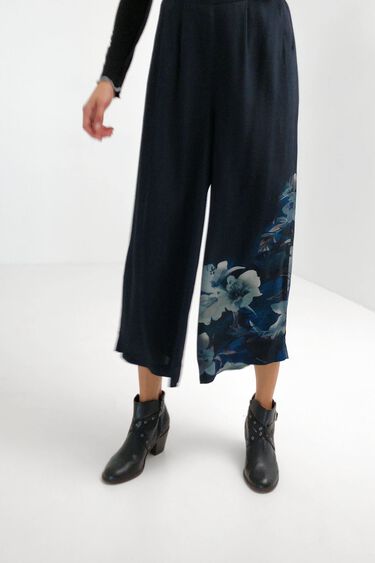 Pantalón culotte floral | Desigual
