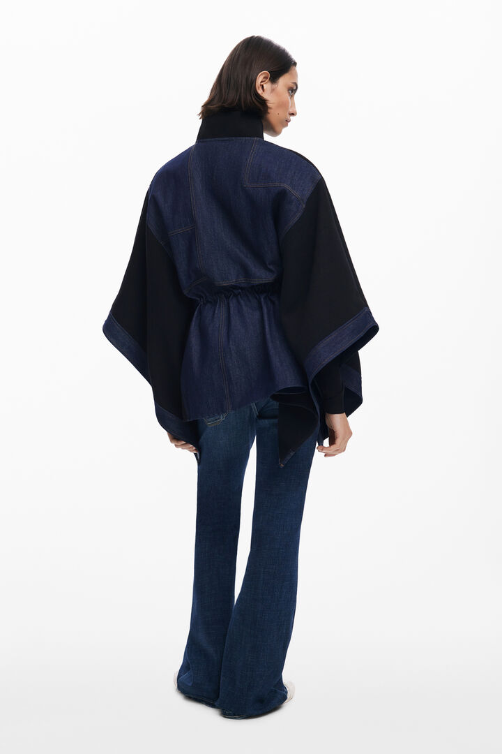 Combined denim poncho | Desigual