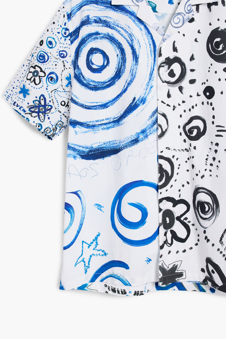 Chemise à manches courtes à motif spirale | Desigual