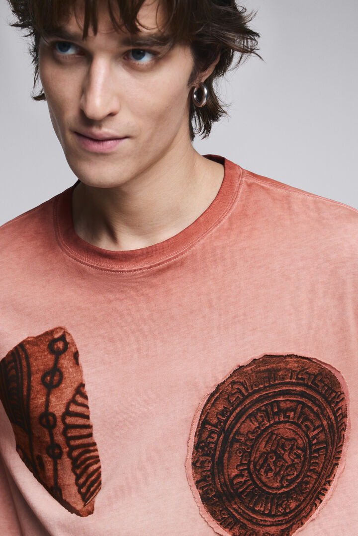 Short-sleeve patchwork T-shirt | Desigual