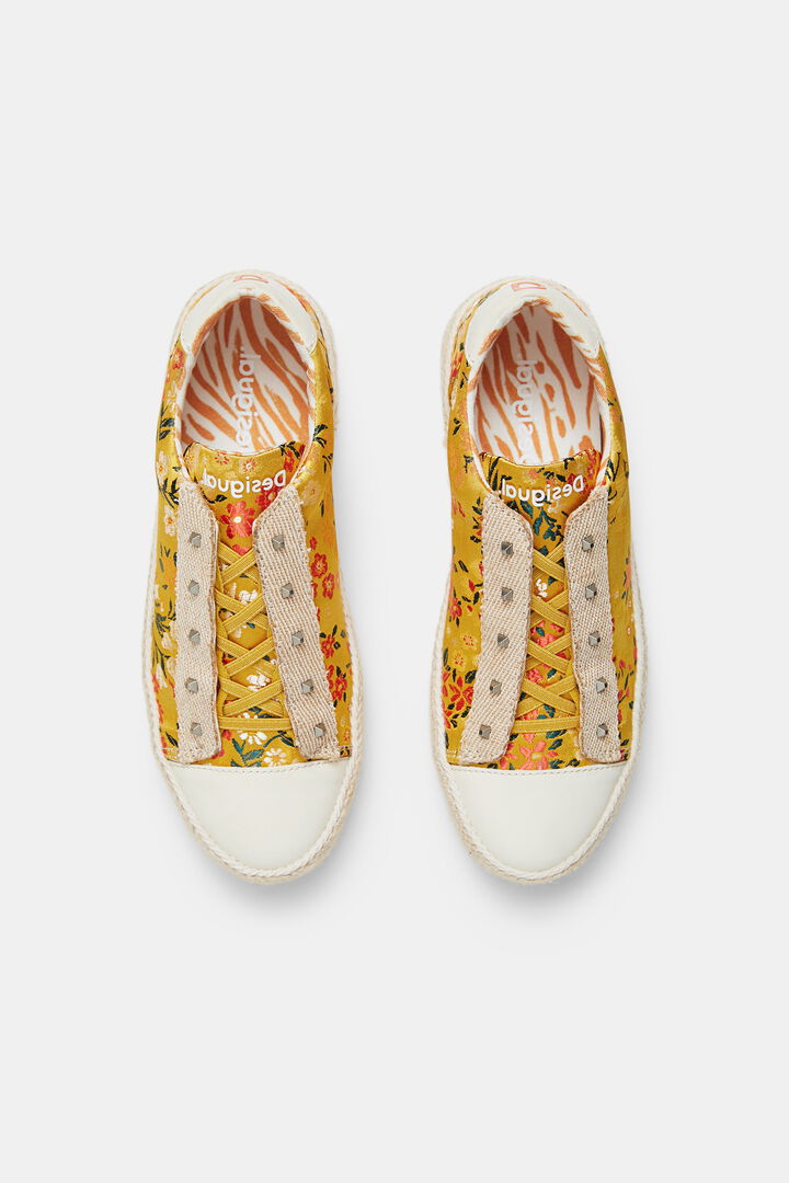 Zapatillas suela esparto flores | Desigual
