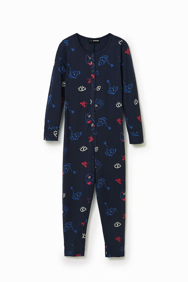 Pyjama-jumpsuit met print