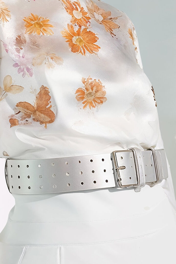 Cinturón de cuero Plata | Desigual