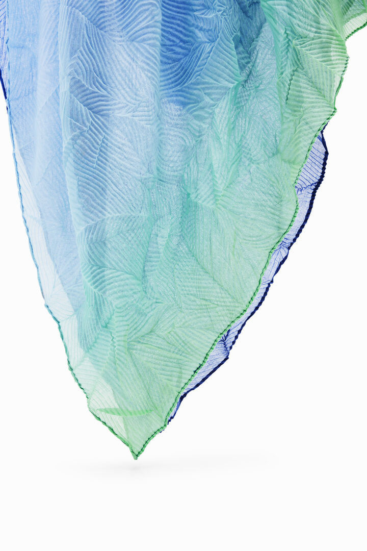 Rectangular pleated dégradé foulard | Desigual