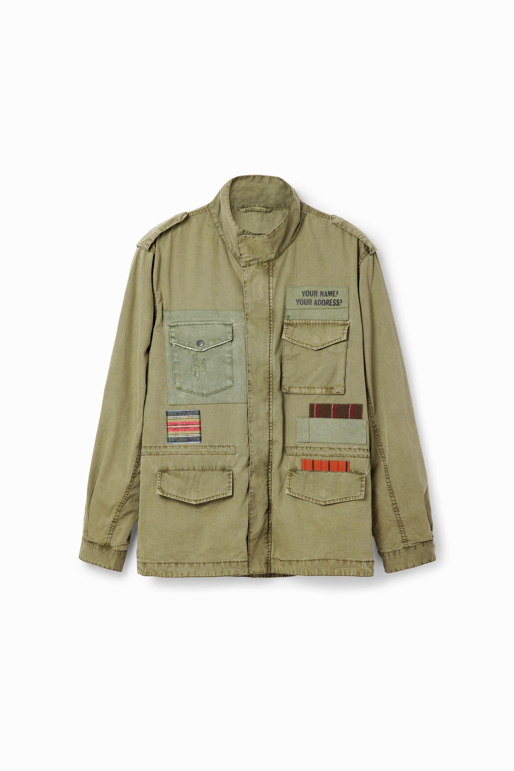 Men s Patchwork parka I Desigual