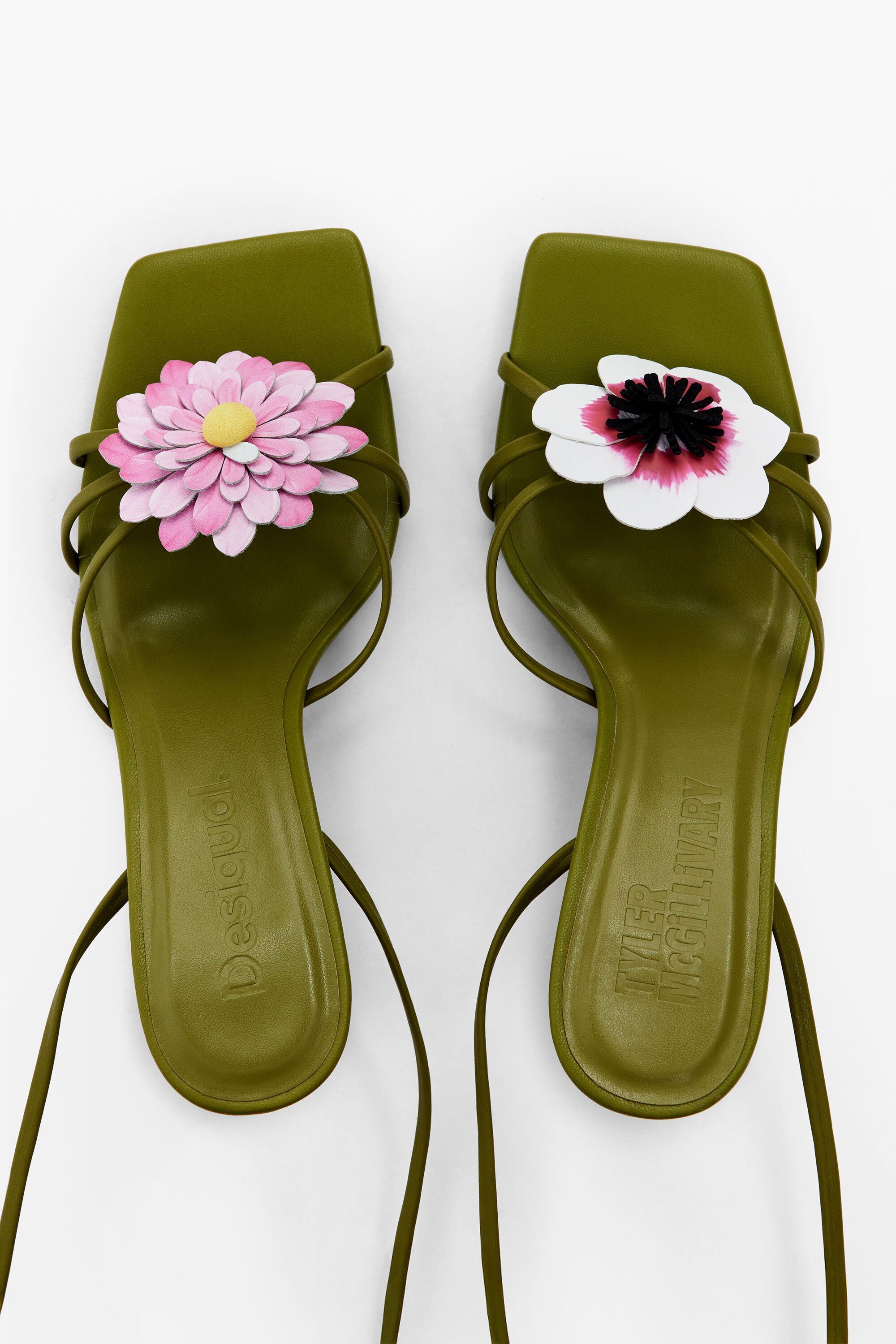 DESIGUAL TYLER MCGILLIVARY FLORAL HEEL SANDAL