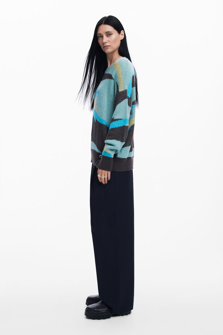 Oversize landscape sweater | Desigual