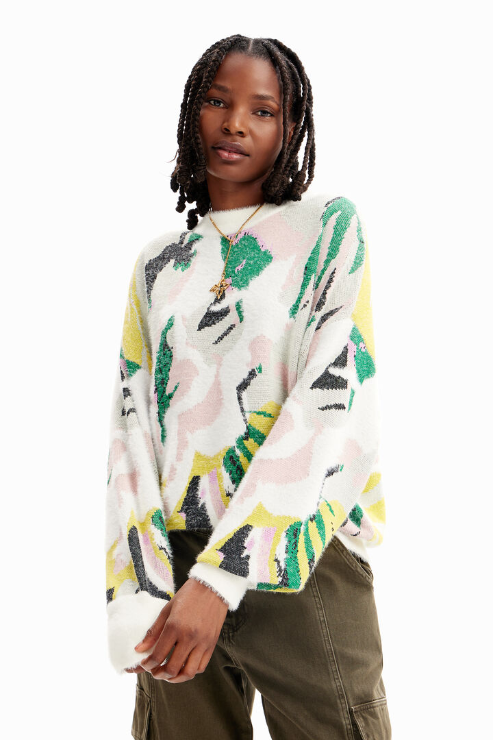 Oversize arty pullover