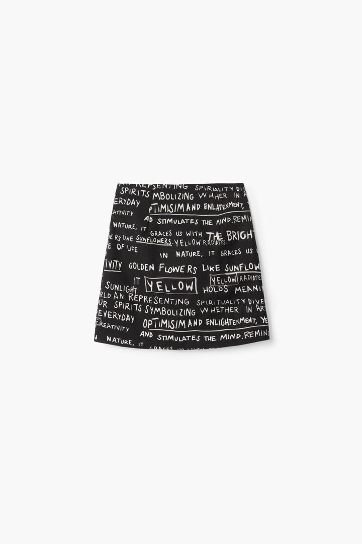 Minifalda estampado frases | Desigual