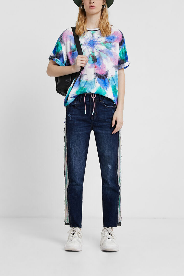 Blouse with faded tie-dye | Desigual