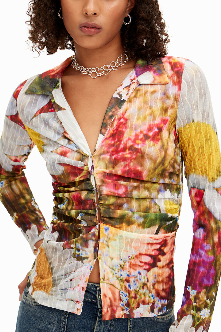 Samarreta frunzida floral | Desigual
