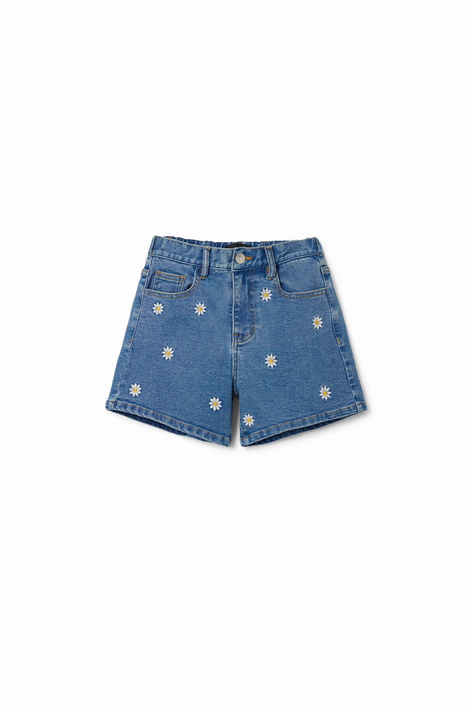 Jeansshorts Margeriten