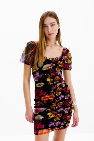 Kurzes Kleid Raffung M. Christian Lacroix | Desigual