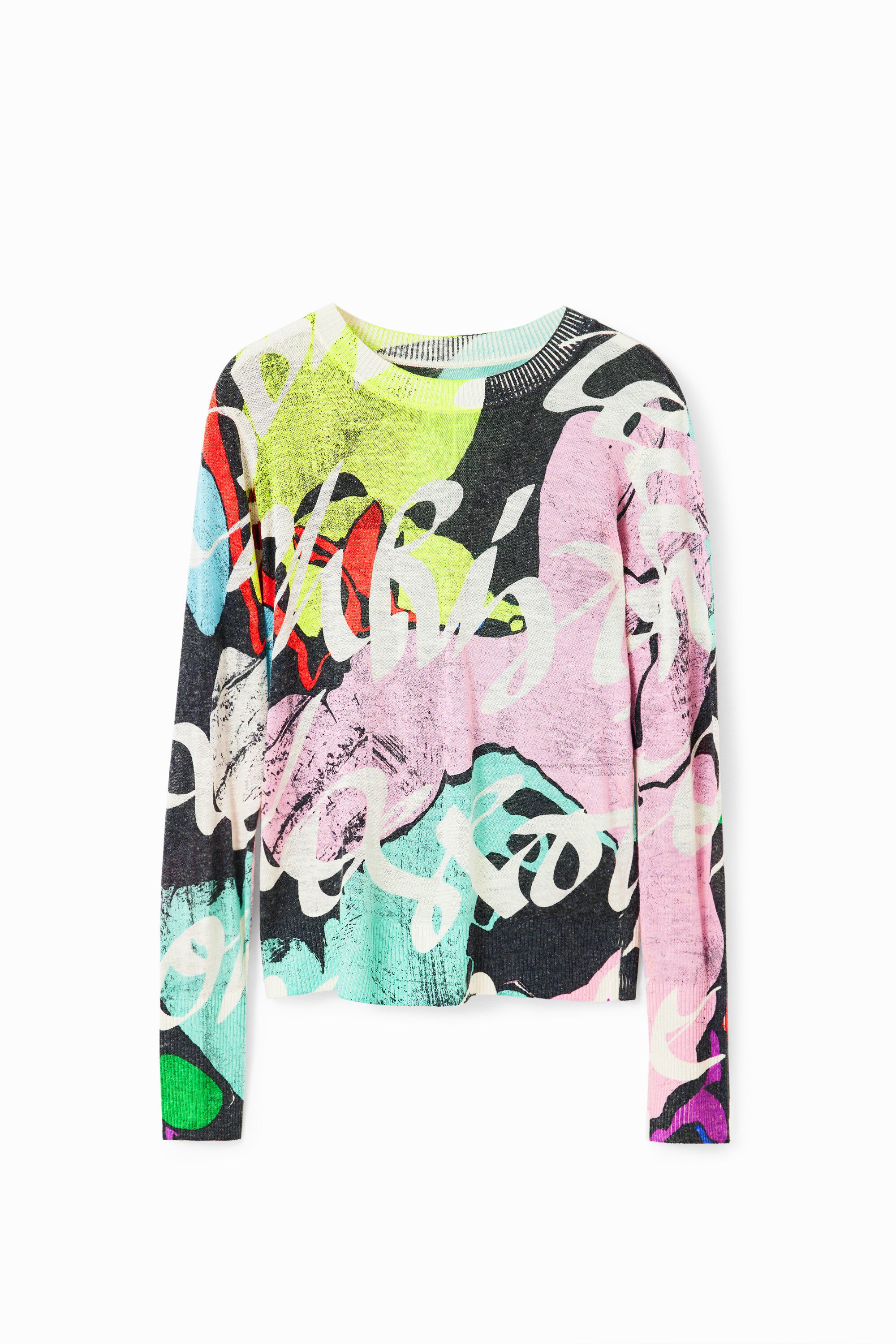 Desigual, Bunter Pullover M. Christian Lacroix, Schwarz, M