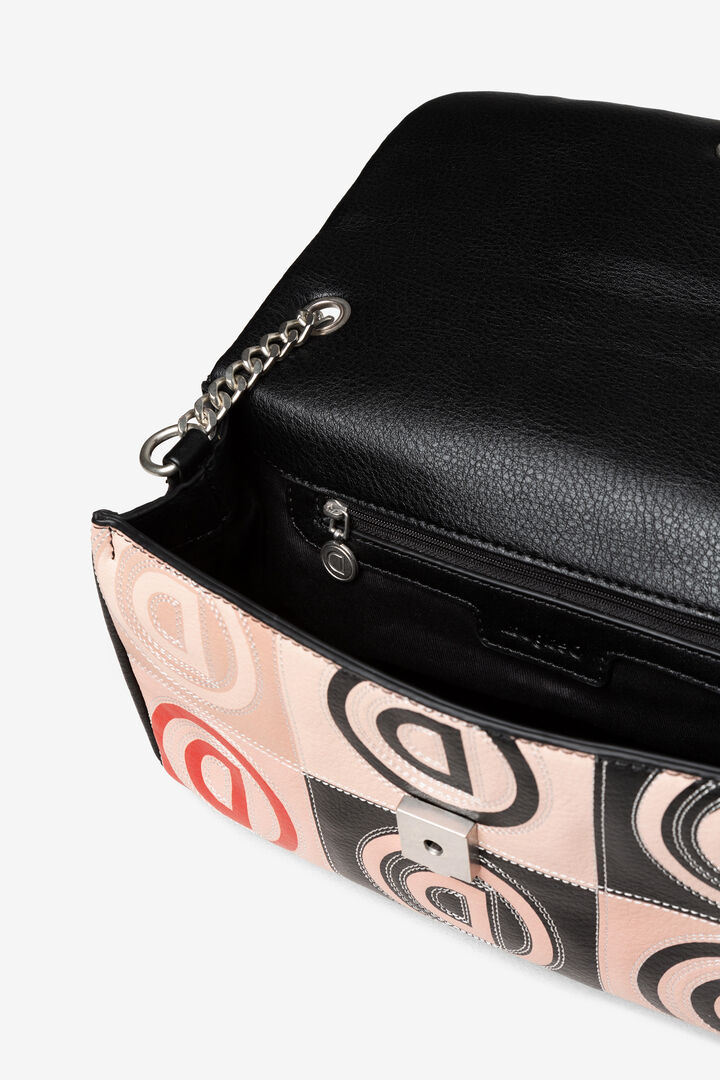 Bolso de patchwork en logomanía | Desigual