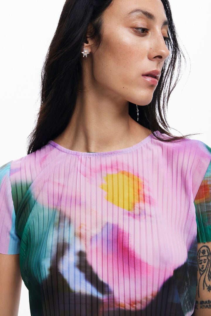 Camiseta paisaje difuminado | Desigual