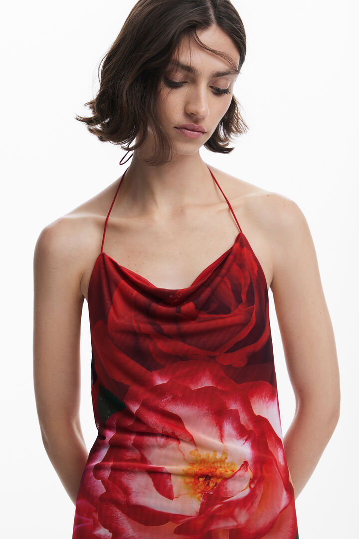 Tyler McGillivary mini floral dress | Desigual