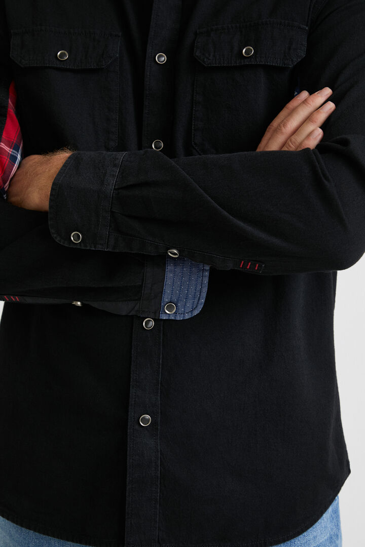 Chemise jean patch imprimé | Desigual