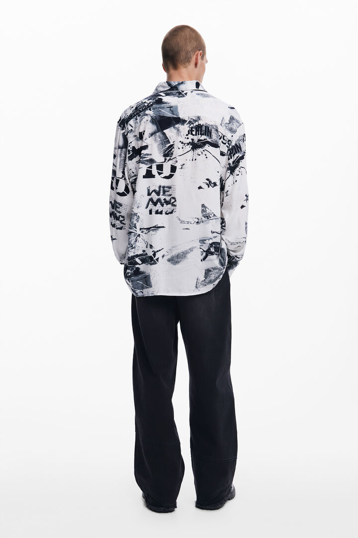 Camisa com estampa de colagem | Desigual