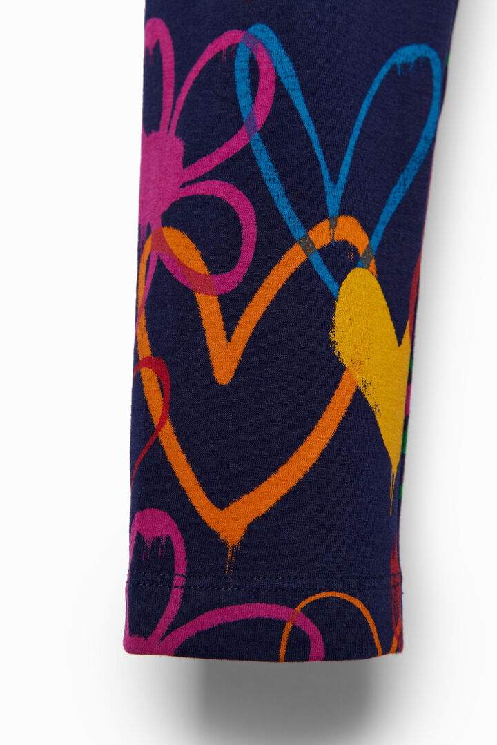 Leggings largos corazones | Desigual