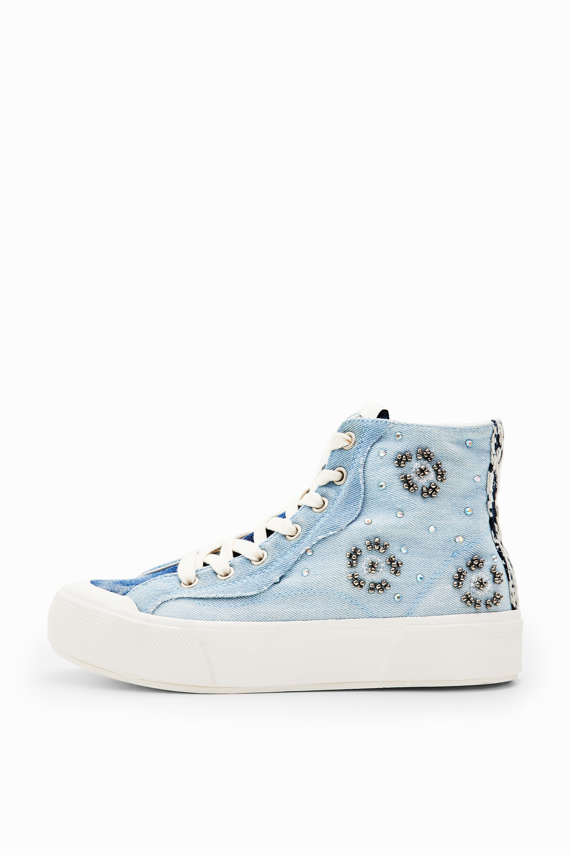 Baskets montantes denim