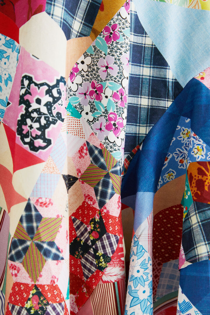 Falda asimétrica patchwork Johnson Hartig | Desigual