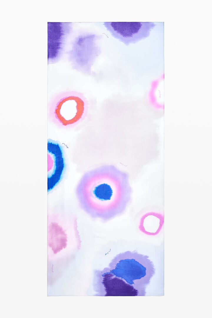 Foulard rectangulaire aquarelle