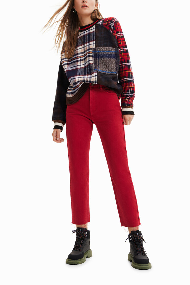 Tartan wool sweatshirt | Desigual