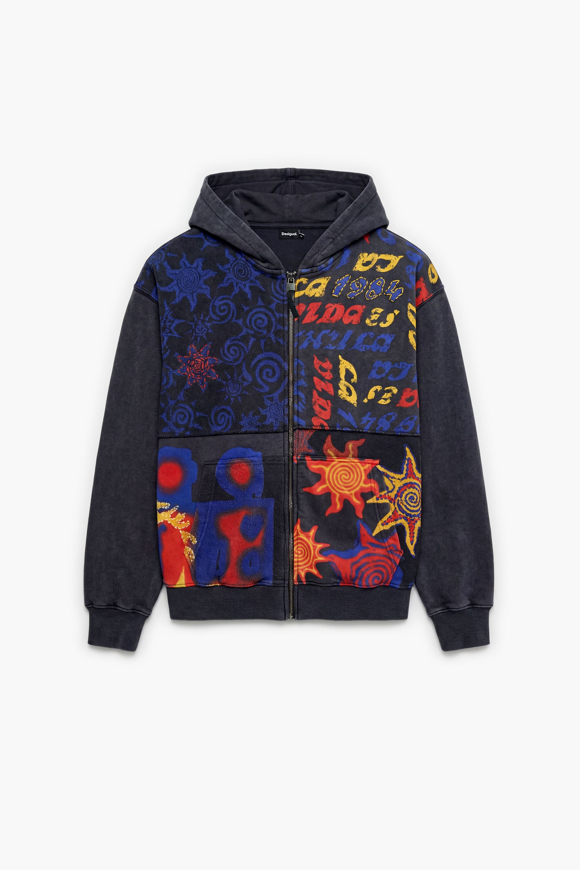 Sudadera Capucha Estampada 100% Algodón