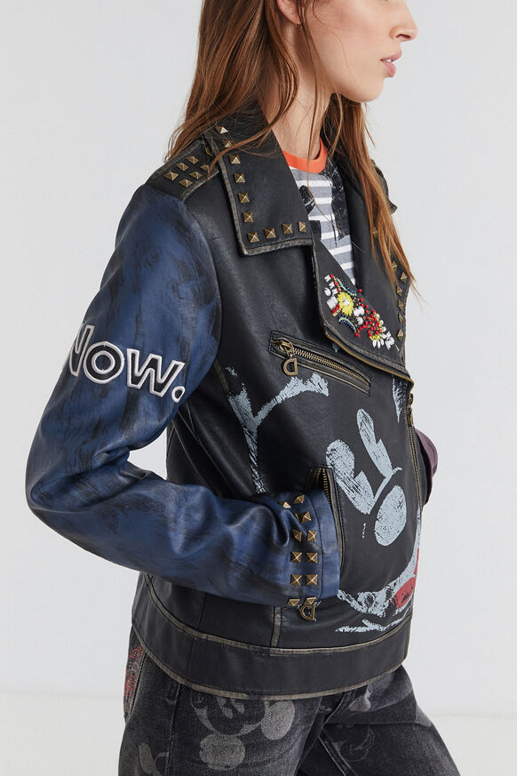 Slim biker jacket Mickey Mouse | Desigual