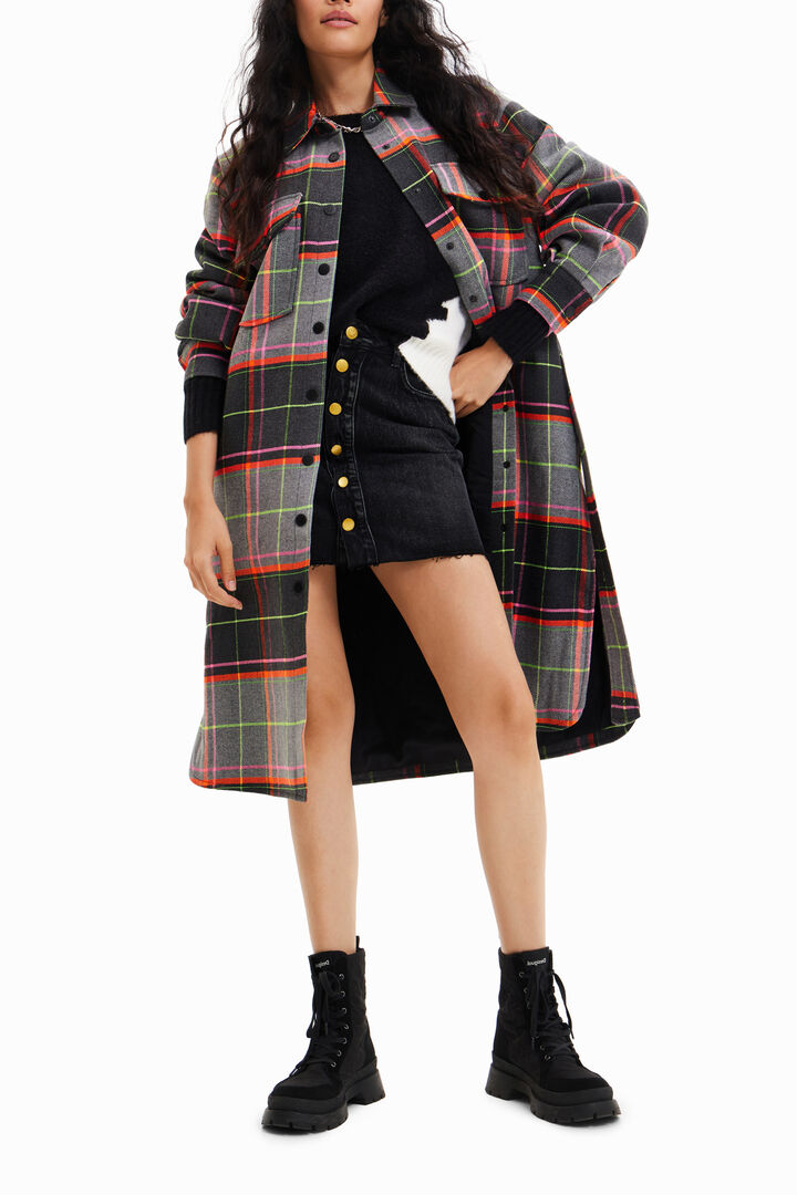 Abric sobrecamisa tartà | Desigual
