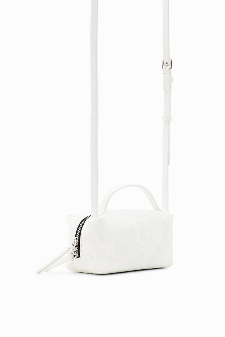 Mini crossbody bag with embroidered flowers | Desigual