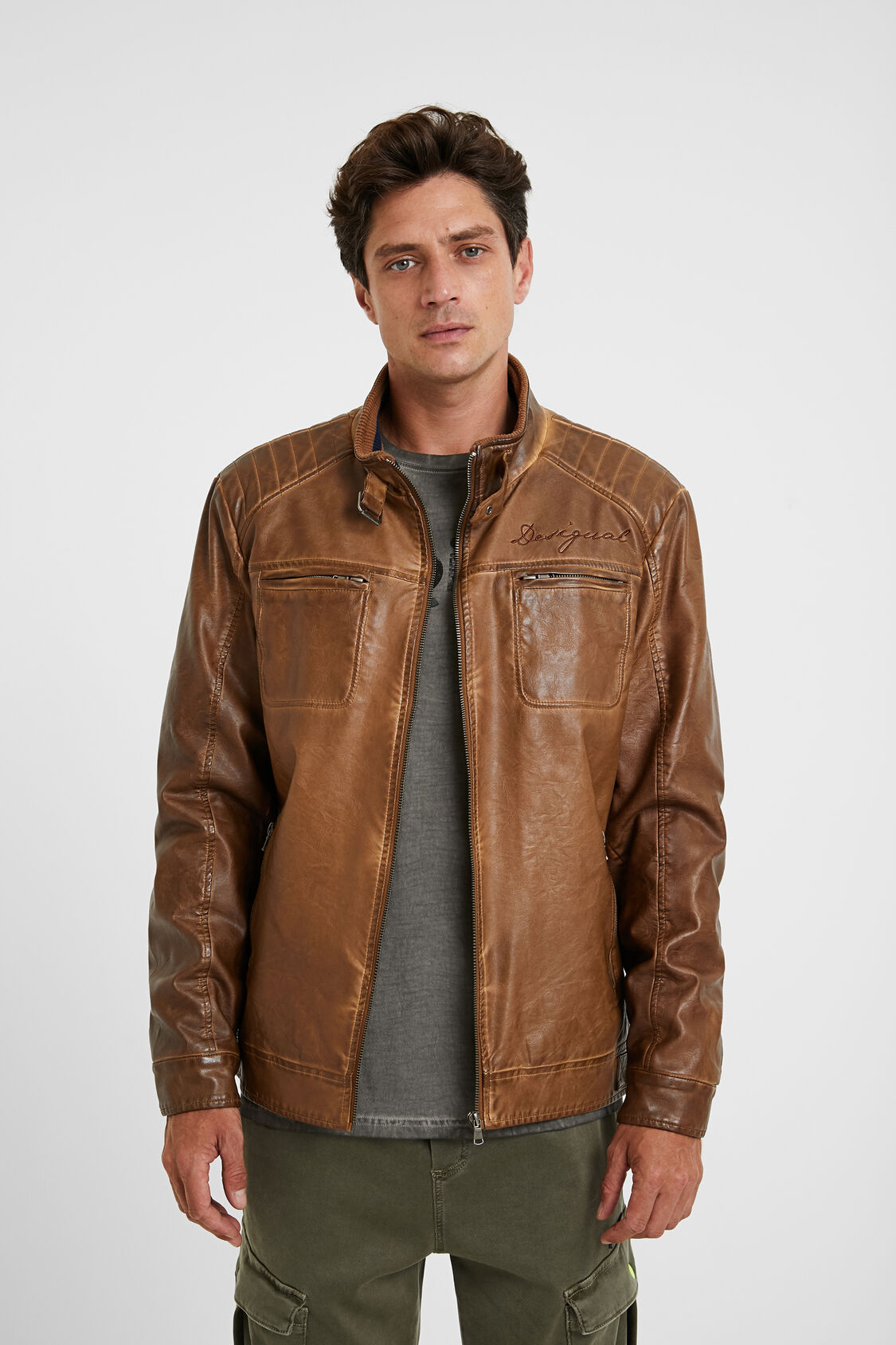 miglior servizio nuovi speciali in vendita Giacca motociclista in pelle sintetica | Desigual.com miglior servizio nuovi speciali in vendita Giacca motociclista in pelle sintetica | Desigual.com