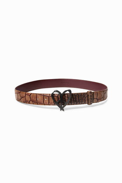 Reptile skin effect belt