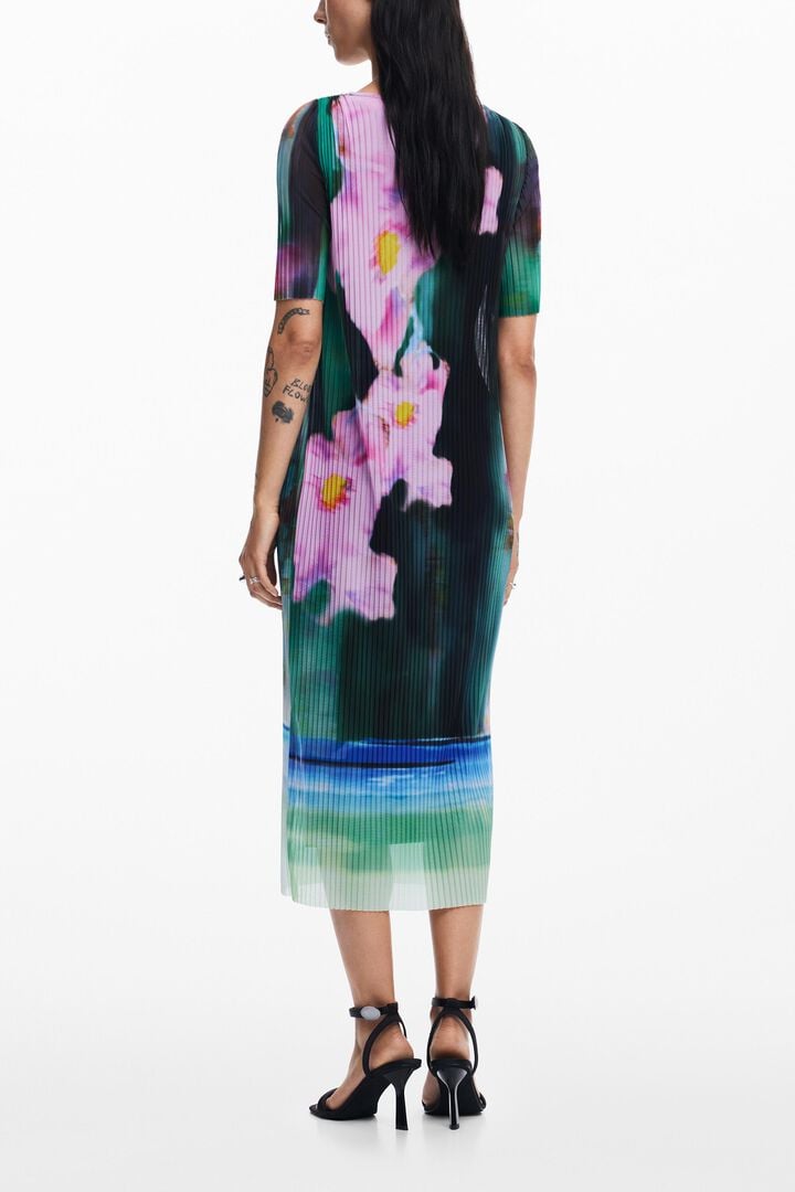Vestido midi flores | Desigual
